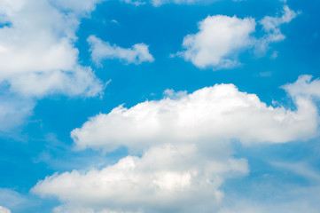 Obraz na płótnie Canvas Fluffy cirrus clouds as a background
