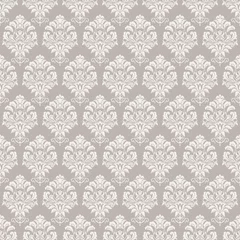 Fototapeten Seamless background baroque style. Vintage Pattern. Retro Victorian. Ornament in Damascus style. Elements of flowers, leaves. Vector illustration. Wallpaper, print packaging, textiles. © natalitovchenko