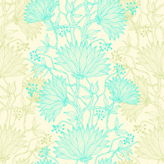 Floral seamless pattern. Flowers illustration