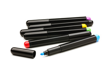 Set of colorful markers