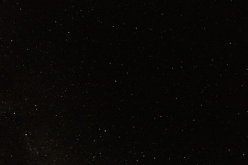 Dark night sky with shiny stars for background