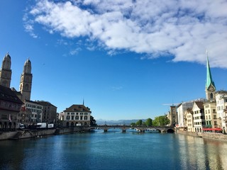 Fototapeta premium Lindenhof in Zürich in der Schweiz