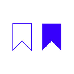 Bookmark vector icon isolated on background. Trendy sweet symbol. Logo illustration