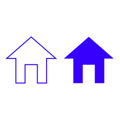 Home vector icon isolated on background. Trendy sweet symbol. Logo illustration