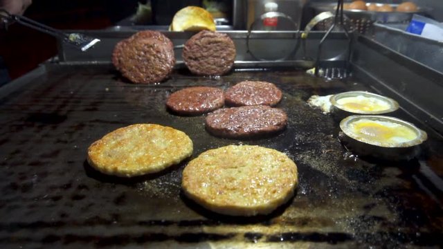 Slow Motion One Of Malaysia Street food