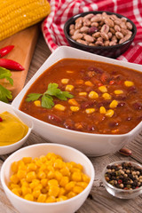 Beef chili. 