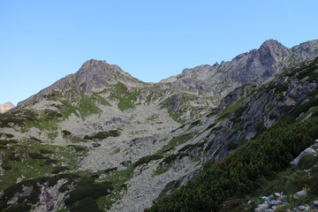 Fototapeta na wymiar Ascent to Rysy peak (2503 m), High Tatras, Slovakia