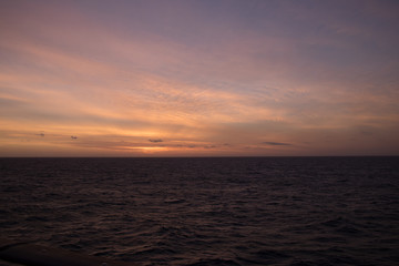 Sunrise in the Irish Sea