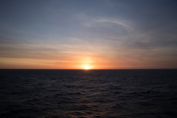 Naklejka na ściany i meble Sunrise in the Irish Sea