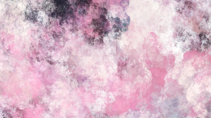 Abstract painted texture. Chaotic rose and grey strokes. Fractal background. Fantasy digital art. 3D rendering.