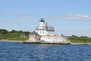 Fototapeta premium Rose Island Lighthouse
