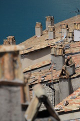 Italian roof chimneys