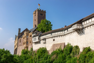 Fototapeta na wymiar Die Wartburg in der Lutherstadt Eisenach, Thüringen