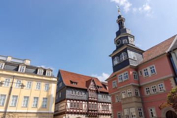 Rathaus und Ratsapotheke in Eisenach, Thüringen
