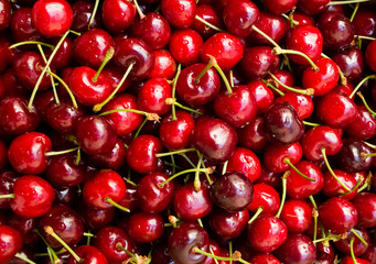 Fresh cherries wallpaper 