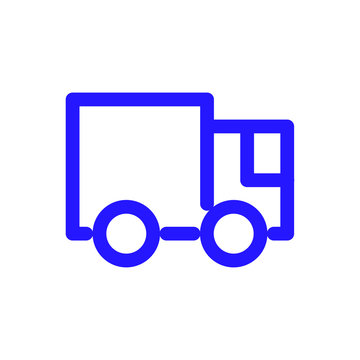Truck vector icon isolated on background. Trendy sweet symbol. Logo illustration