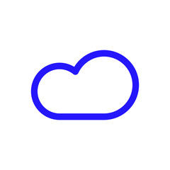 Cloud vector icon isolated on background. Trendy sweet symbol. Logo illustration