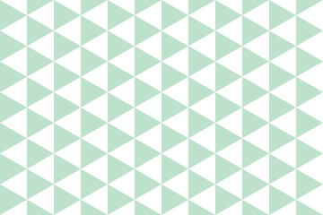 geometric background of triangles in pastel green and white