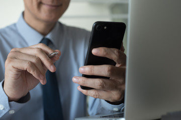 Businessman working