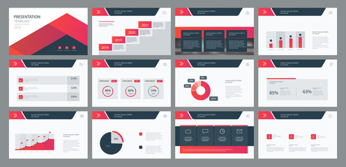 business presentation template design and page layout design for brochure ,annual report and company profile , with info graphic elements 
