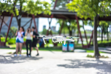 drone in the park