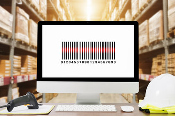 Scanning barcode from a label in modern warehouse