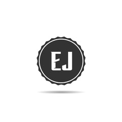 Initial Letter EJ Logo Template Design