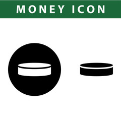 Coin vector icon