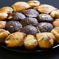 Close up shot of fresh bran muffin