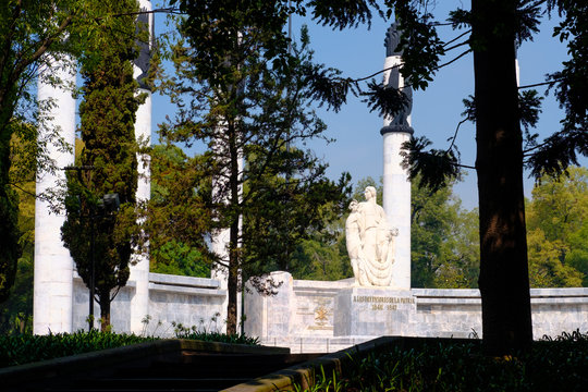 The Heroic Cadets Memorial at Chapultepec Park in Mexico City
