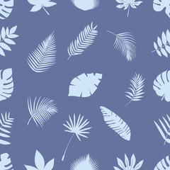 Seamless pattern of leaves