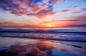Fototapeta na wymiar Long Exposure Sunrise in Myrtle Beach South Carolina