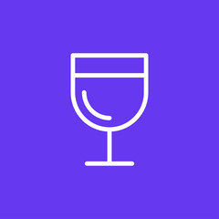 Wine vector icon isolated on background. Trendy sweet symbol. Logo illustration
