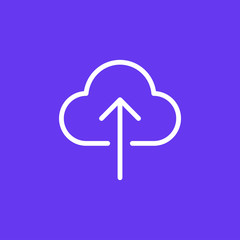 Cloud vector icon isolated on background. Trendy sweet symbol. Logo illustration