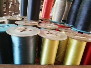 Silk thread coils