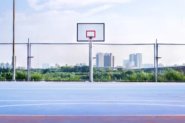 Rolgordijnen Basketball court in park in new taipei city © yaophotograph