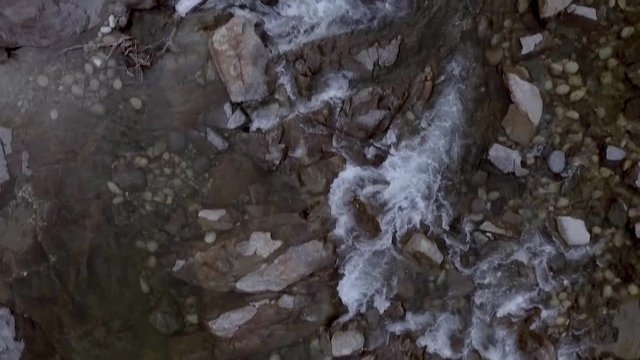 Beautiful Yuba River in Northern California flowing in the middle of summer