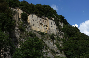 Fototapeta na wymiar Kloster Greccio, Latium, Italien