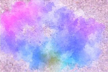 Triangulated colorful background illustration