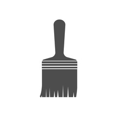 Brush icon. Vector illustration, flat design.