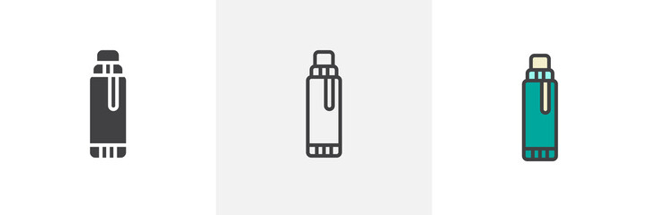 Glue stick icon. Line, solid and filled outline colorful version, outline and filled vector sign. Symbol, logo illustration. Different style icons set. Pixel perfect vector graphics