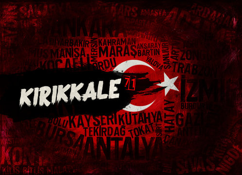 kırıkkale ili ve T&uuml;rk Bayrağı Tasarım &Ccedil;alışması
