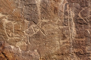 Prehistoric petroglyphs, remote New Mexico