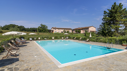 Beautiful resort with swimming pool in the Tuscan countryside, Pontedera, Pisa, Tuscany, Italy
