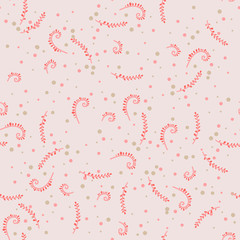 Romantic seamless vector floral pattern