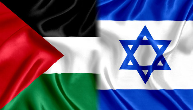 Israel And Palestine Flag Silk