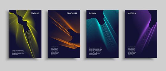 Naklejka premium Brochure-blend-dark-four