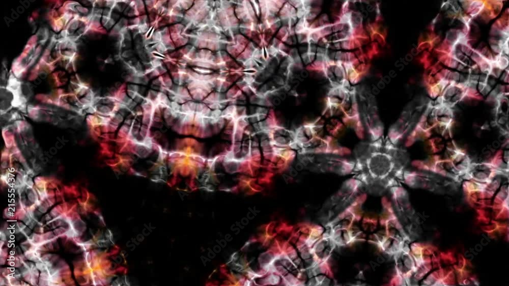 Canvas Prints abstract kaleidoscopic forms undulate ripple and change (loop).