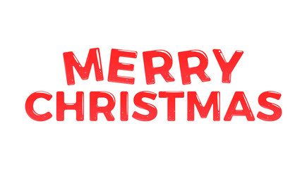 Merry christmas. Brilliant calligraphic font with light star and gradient. Santa Claus hat and funny glasses with new year tree