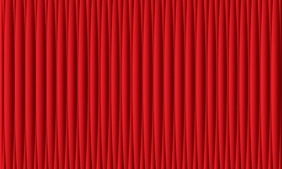 Red curtain background. Vector realistic red curtain.